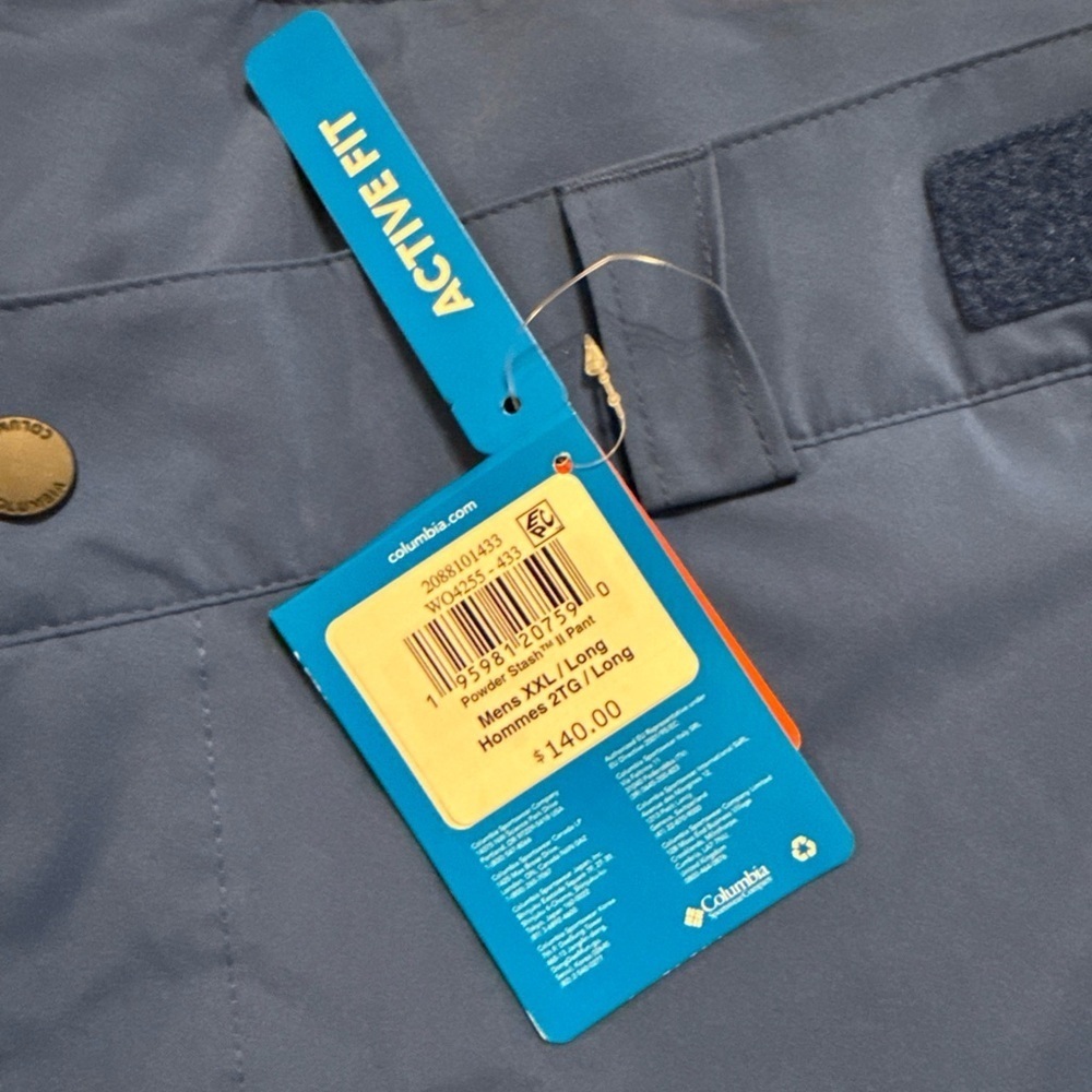Columbia - Men's Powder Stash II Pants XXL LONG - Picture 3 of 4